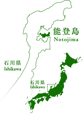 石川県の地図